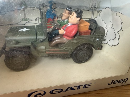 Laurel hardy in jeep - &,